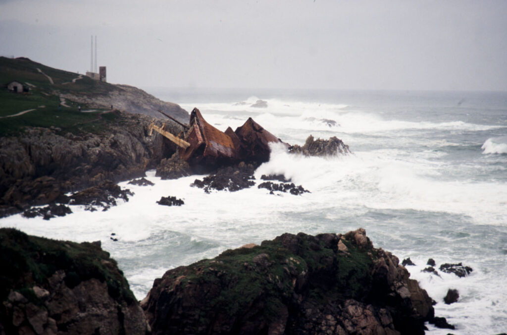 Mar Egeo encallado. A Coruña.